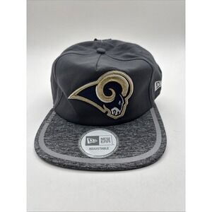 NWT New Era 9Fifty Los Angeles Rams Strapback Hat Baseball Cap Gray Coolera NFL